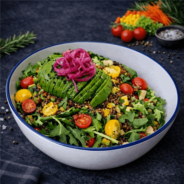 Avokadolu Kinoa Salatası