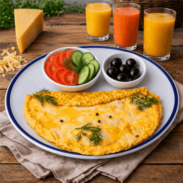 Beş Peynirli Omlet