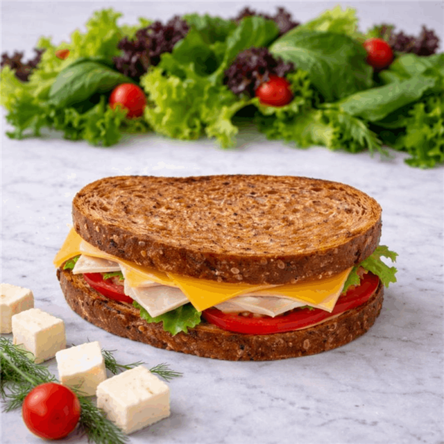 Ekşi Mayalı Kuru Domatesli Beyaz Peynirli Tost