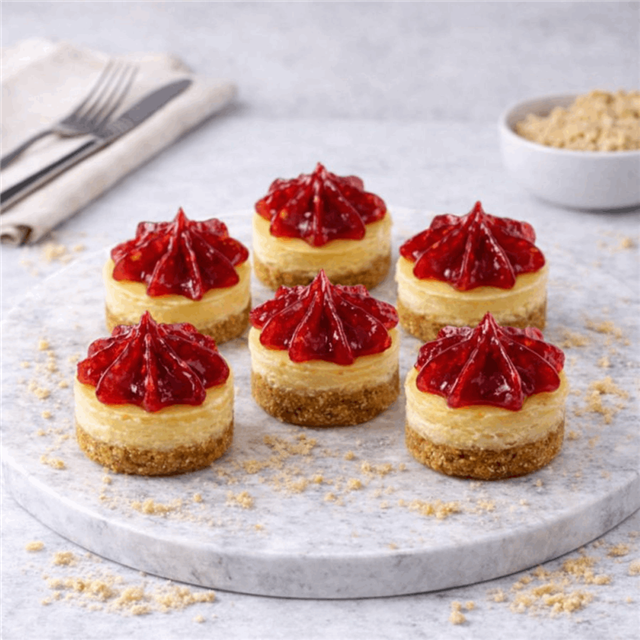 Frambuazlı Cheesecake Petifür