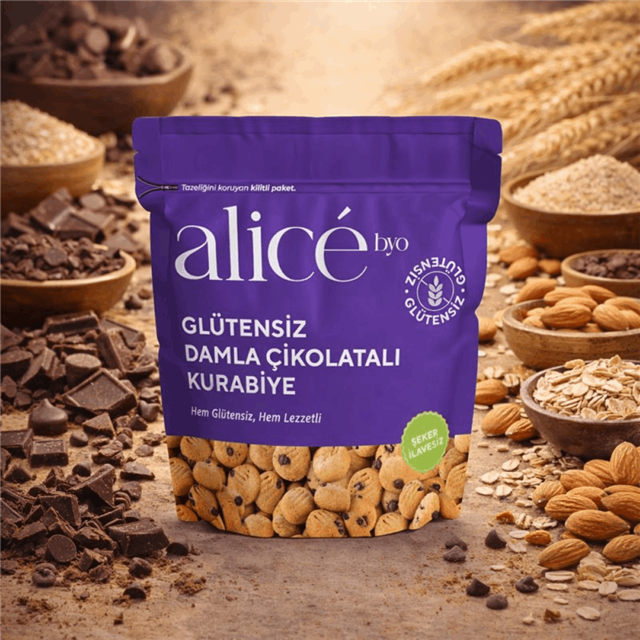 Glutensiz damla çikolatalı kurabiye