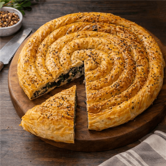 Ispanaklı Döngel Börek