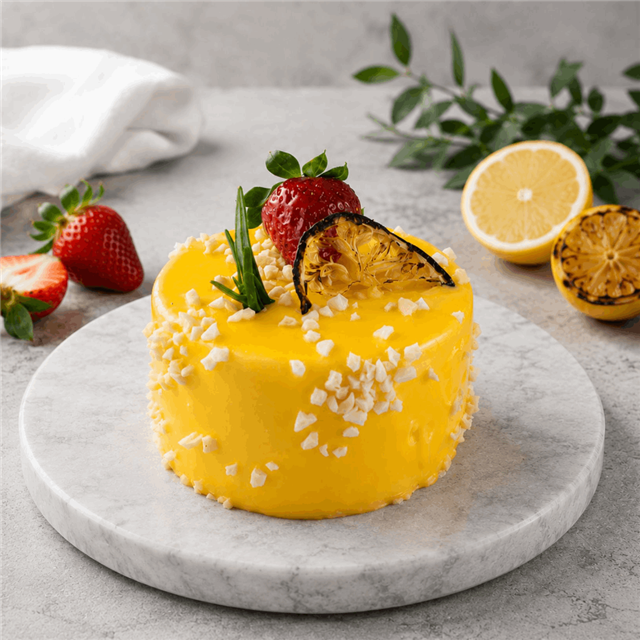 Limon Çilekli Tek Pasta