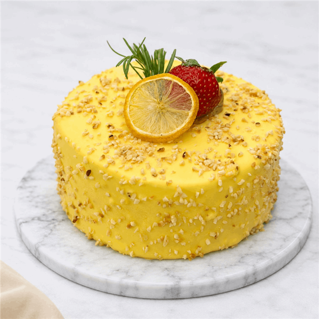 Limonlu Çilekli Pasta
