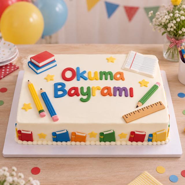Okuma Bayramı Pasta No 1068