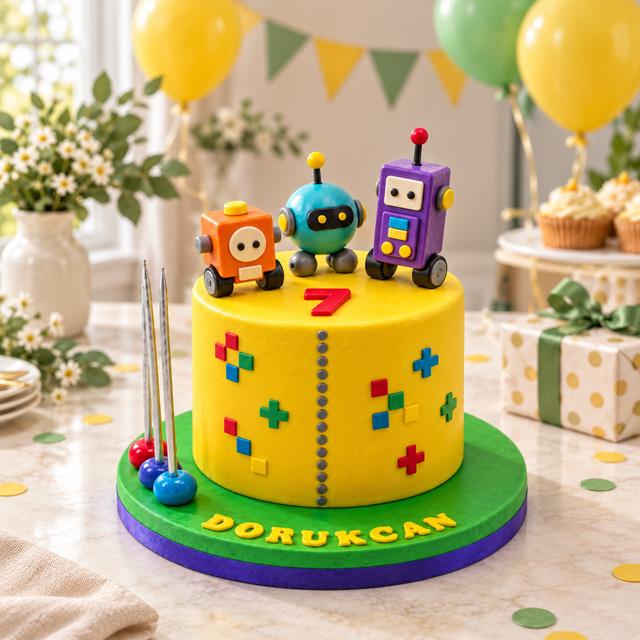 Unicorn Erkek Çocuk Pastası